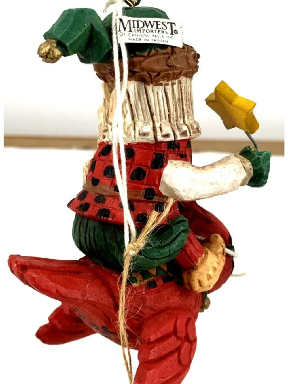 Pine Tree Lodge Elf Cardinal Bird Christmas Ornament NWT 4.75
